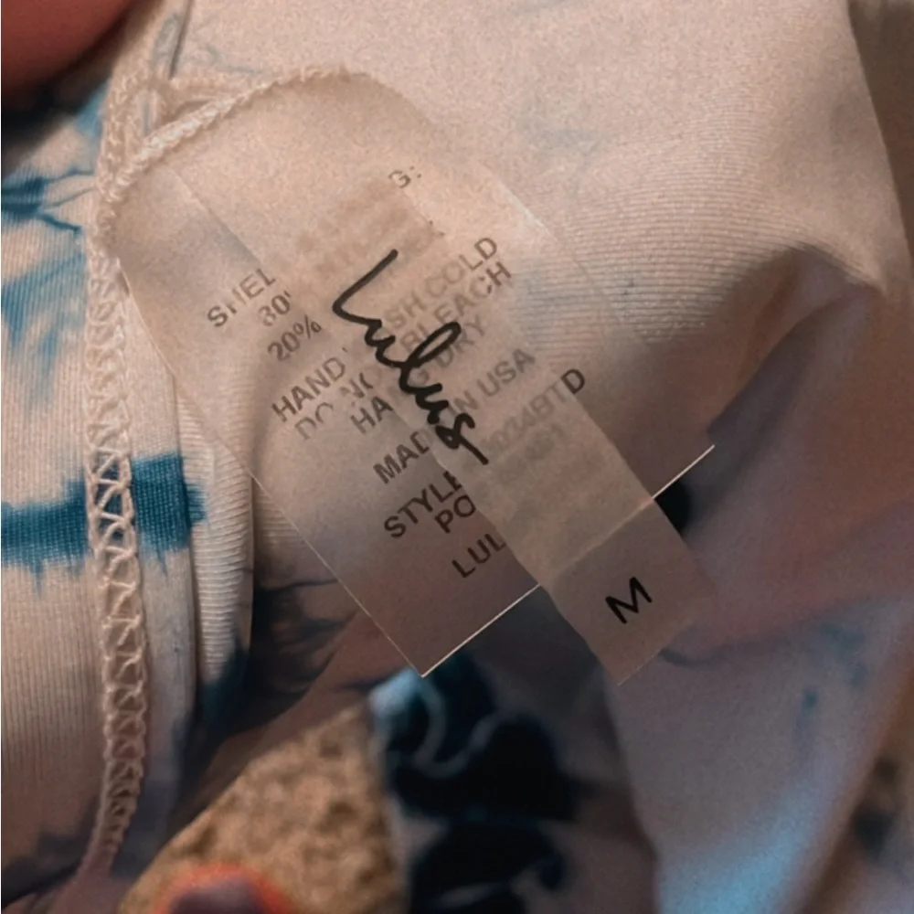 Lulu’s Feeling Beach-y Navy Tie-Dye Bikini Bottoms M - Picture 6 of 7